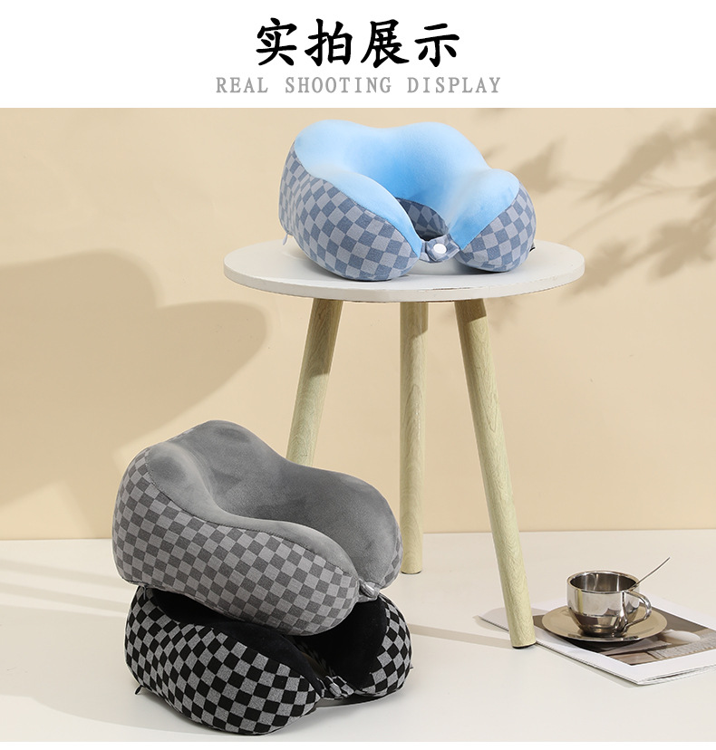 航空枕U型枕记忆棉慢回弹枕头旅行办公午睡颈椎护颈枕德芙格航空详情6