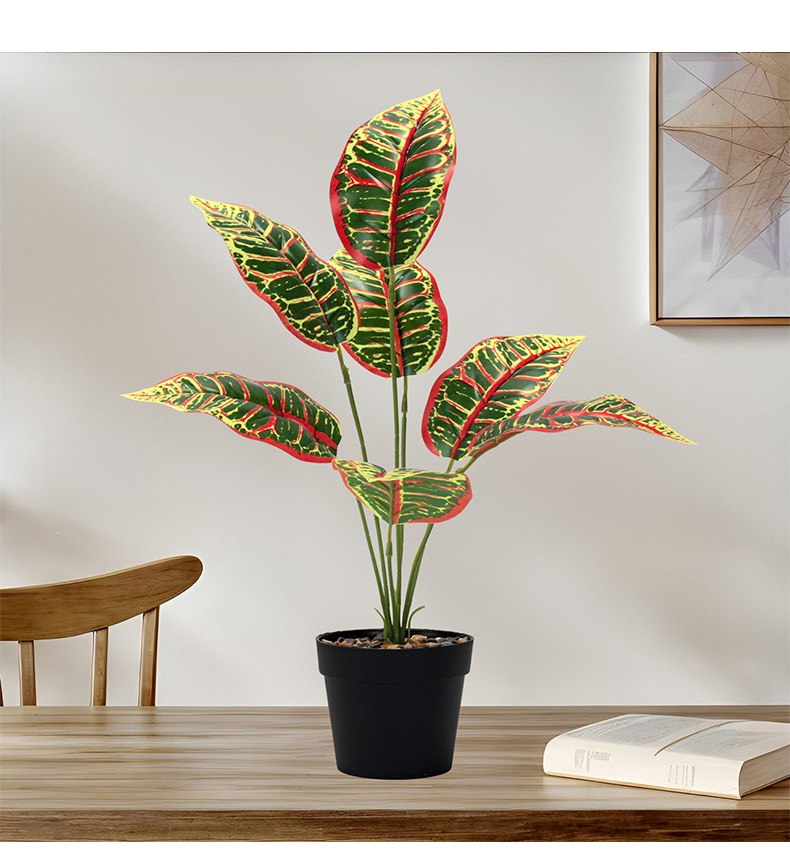 Artificial green plants, small color-changing wood, European-style interior decoration, outdoor garden, wedding arrangement, PVC plastic, artificial plants pic 5