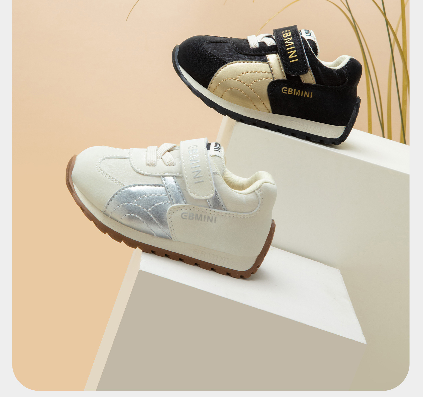 英贝米尼儿童学步鞋软底防滑男童板鞋秋季新款宝宝鞋婴幼儿女童鞋详情5