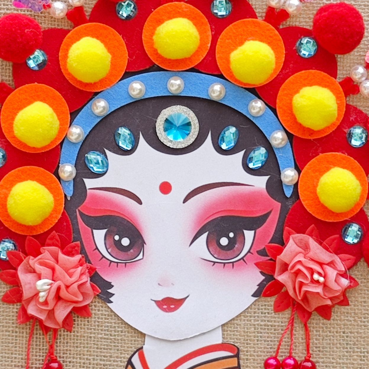 非遗手工diy京剧脸谱制作材料国潮戏曲主题挂饰社区沙龙亲子活动详情8