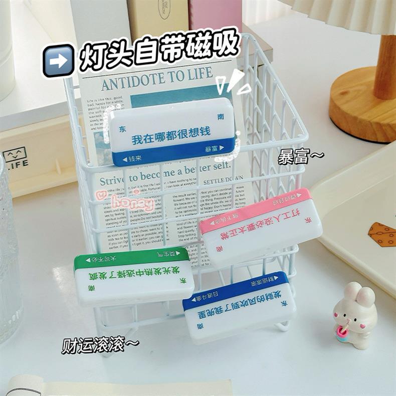 创意发光路牌桌面摆件路标小夜灯创意小众办公桌情绪小装饰详情2