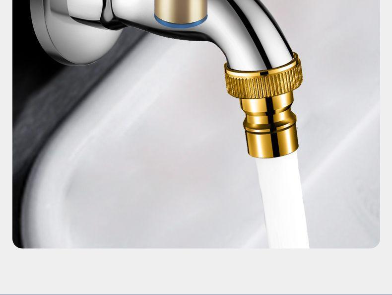 All-copper washing machine faucet, single cooling for 4 minutes, quick-opening extended mop, sink faucet connector, household faucet pic 17