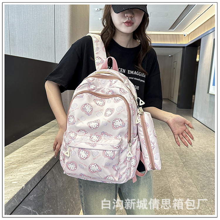 小学生护脊书包3-6年级儿童卡通印花书包大学女大容量耐脏双肩包详情29