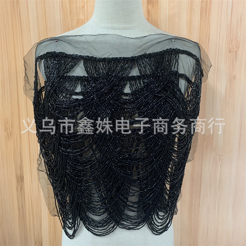 New tassel clothing, wedding dresses and evening gowns, handcrafted tassel applique garments pic 9