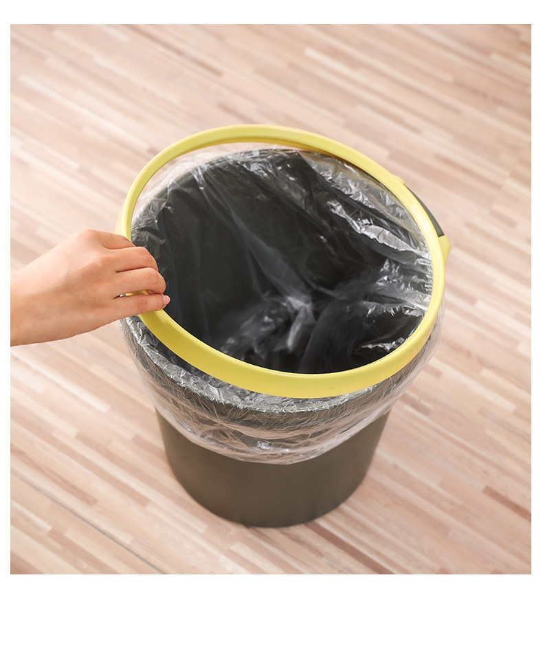 大号家用圆形塑料垃圾桶无盖带压圈厨房卧室卫生间收纳桶杂物桶02102-0370详情6