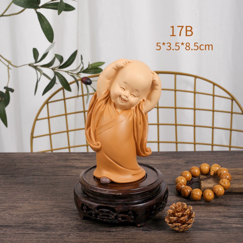 Shangsen Bestsellers: Little Monk Home Decorations, resin handicrafts, tablecloths, living room soft furnishings, and festival gifts pic 15