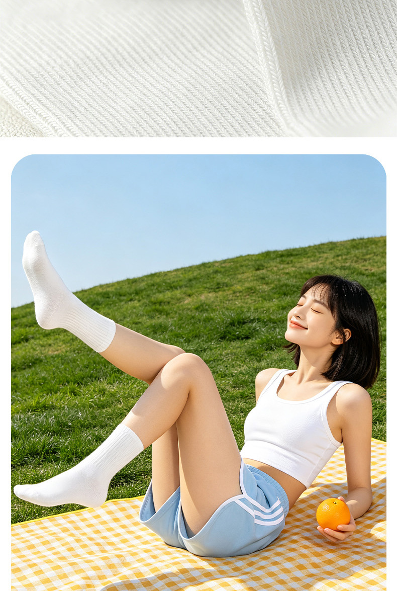 Disposable socks for both men and women, five pairs of disposable socks, hotel and business trip portable, no-wash, sweat-absorbing, daily disposable travel socks pic 7