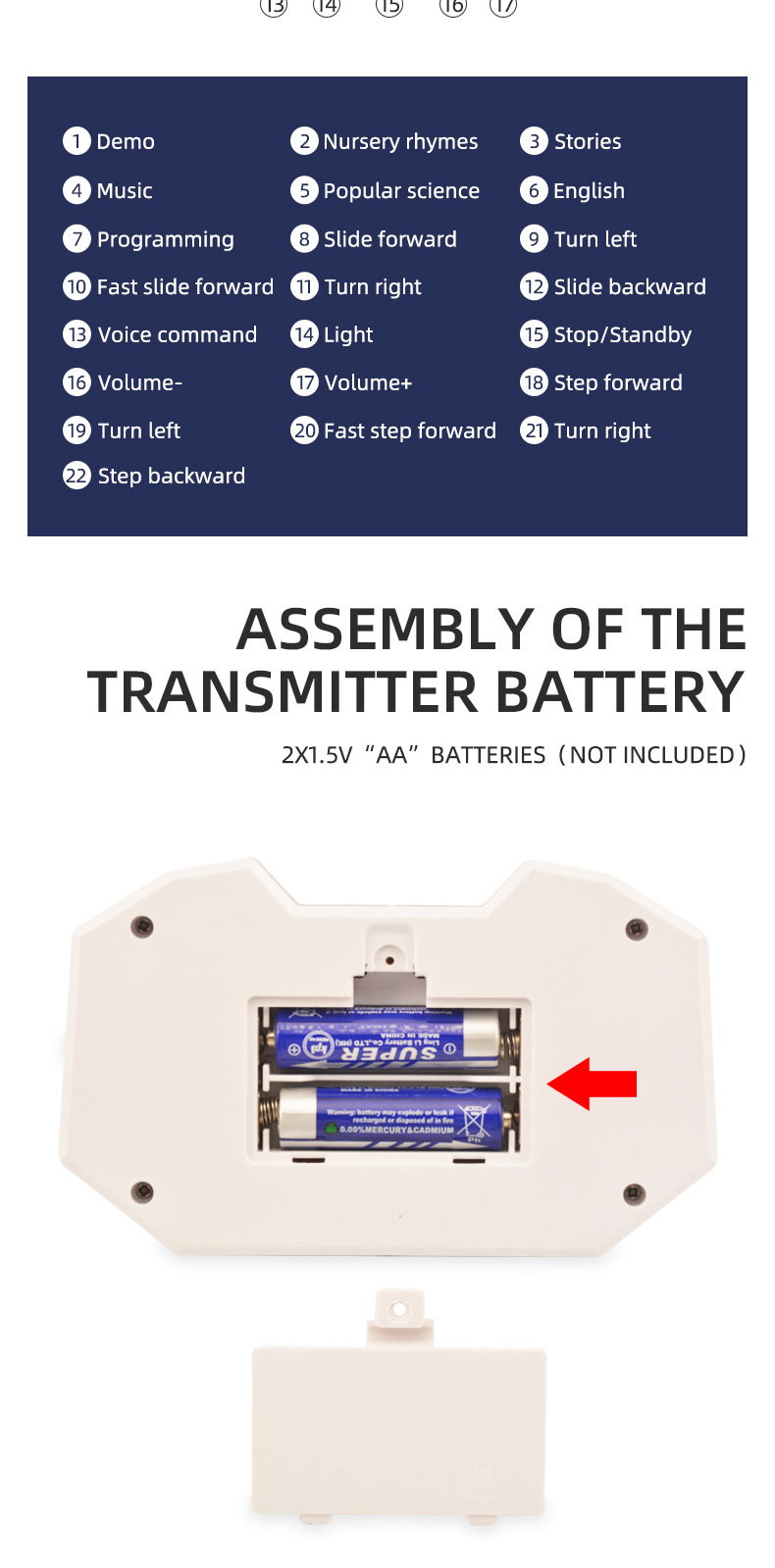 Remote-controlled programmed robot, missile shooting, spray sensing, gesture singing, dancing, storytelling, smart early education toy pic 13