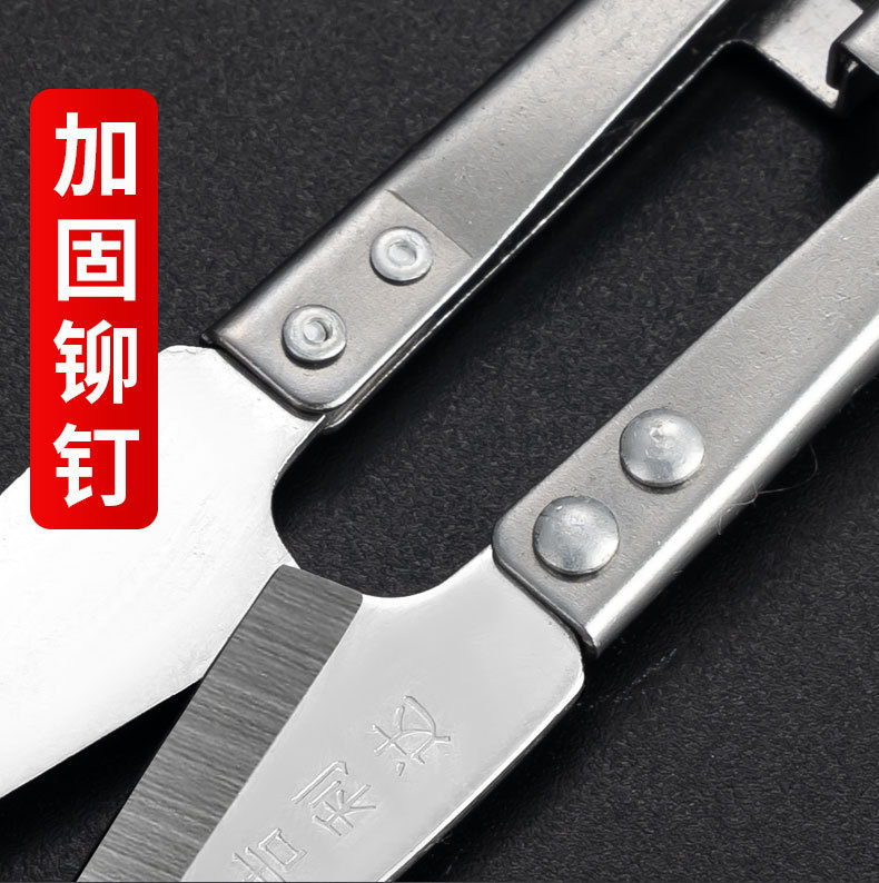 吉利达缝纫剪刀服装裁缝剪针线小剪刀鱼线家用不锈钢u型弹簧纱剪详情11