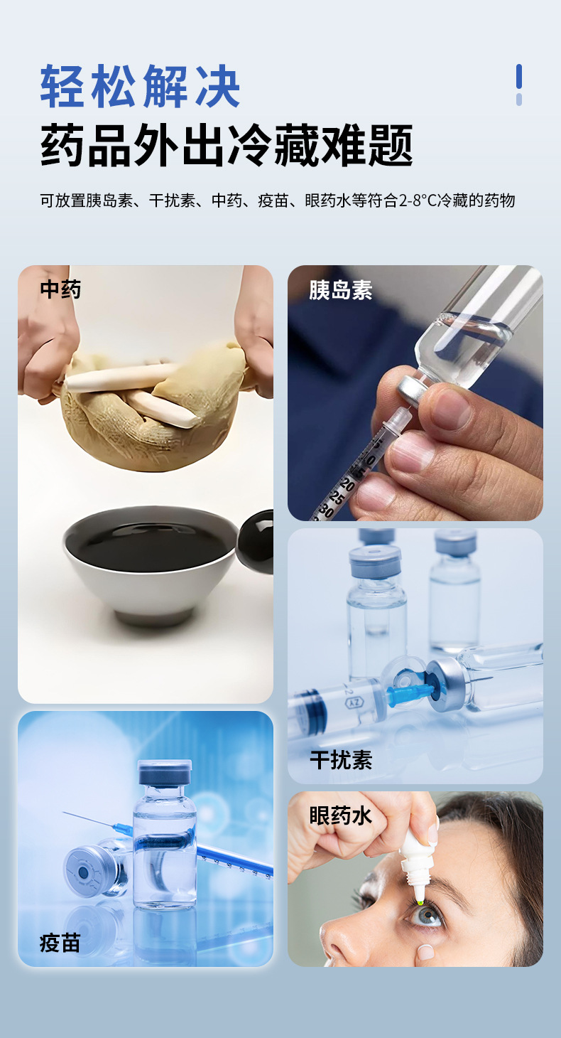 便携式胰岛素冷藏盒小冰箱迷你装药品专用随身携带车载充电制冷杯详情21