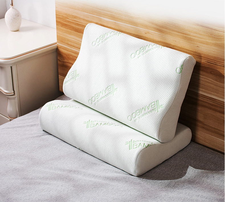 定制记忆枕枕头 记忆棉枕芯竹纤维颈椎高低波浪枕护颈助睡眠枕批详情7
