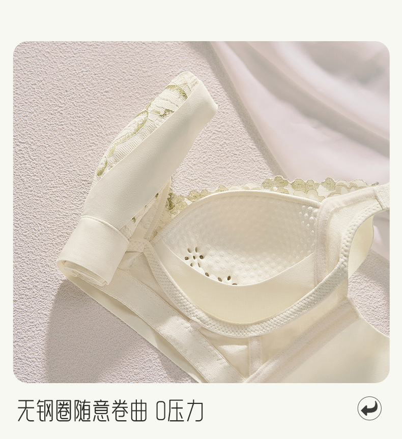 New comfortable bra for women, small breasts gathered to look larger, top support anti-sagging, lace-shaped adjustable underwear pic 20
