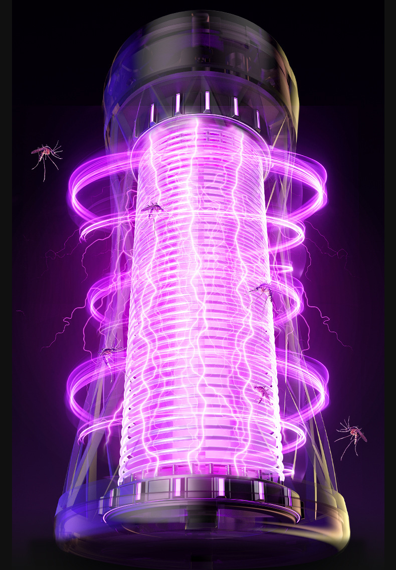 2024新款LED紫光灯户外电击式灭蝇驱蚊器可手提灭蚊器跨境批发详情6
