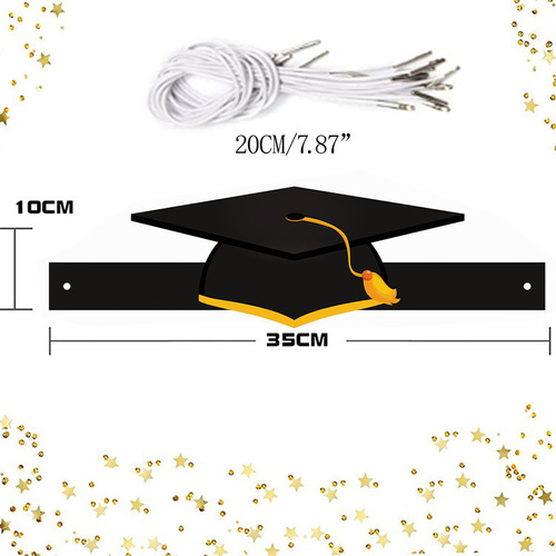 生日派对马卡龙烫金花边纸帽聚会装饰用品尖角帽儿童装饰生日帽子详情16