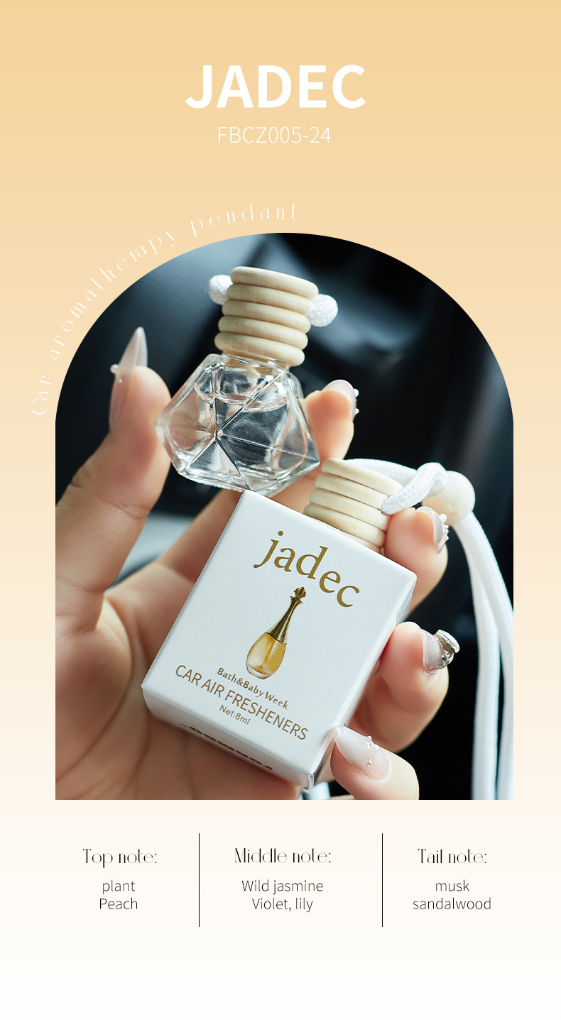 New cross-border car lanyard, perfume bottle, long-lasting light fragrance aromatherapy pendant, automotive interior products for export wholesale pic 11