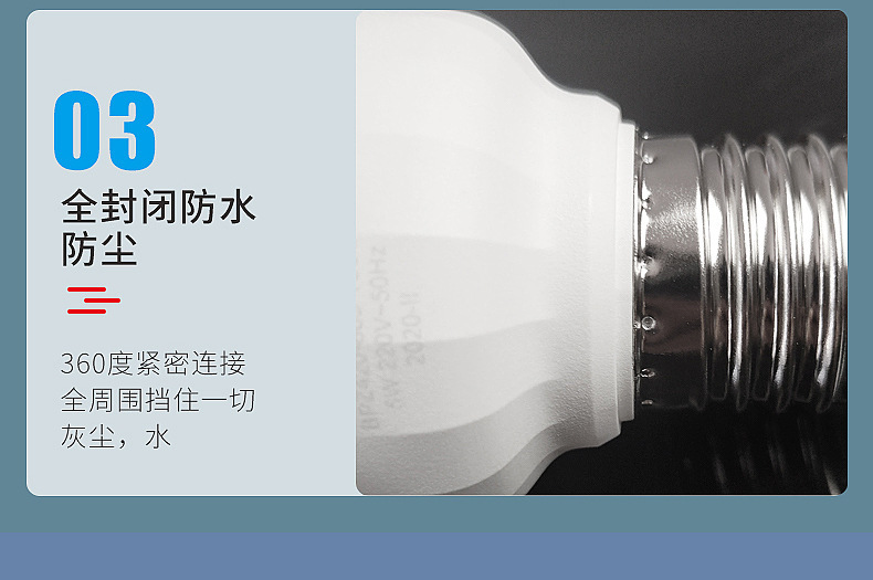 佛山照明LED灯泡E27节能无频闪照明高亮球泡厂房大功率照明球泡灯详情15
