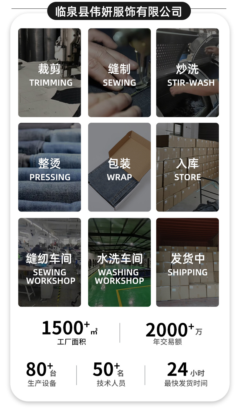 牛仔围裙男女厨房加厚工作服奶茶店咖啡餐厅烘焙可logo代加工批发详情2