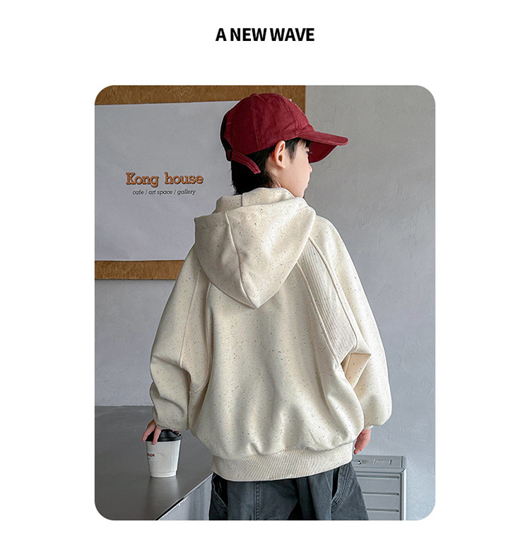 男童卫衣春秋款2025新款痞帅儿童装春季连帽长袖上衣运动男孩春装详情11