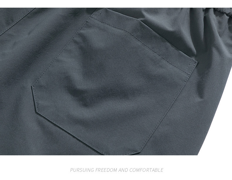 Men's workwear pants for autumn and winter, thickened and fleece loose tight-fitting pants, men's sportswear pants, men's trendy brand winter casual pants pic 28