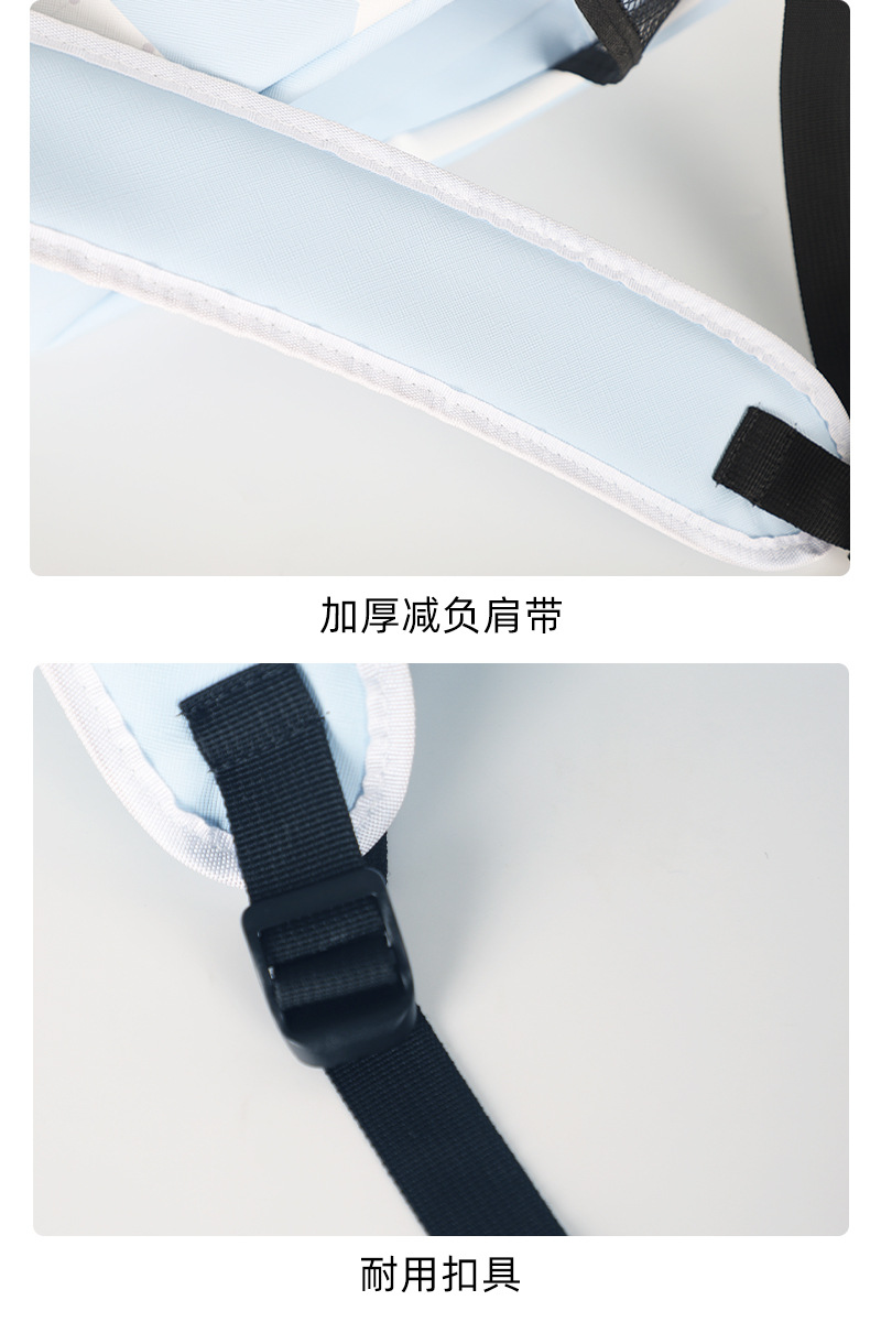 卡通校园全彩皮革双肩包高中初中小学大容量电脑背包书包厂家代发详情10