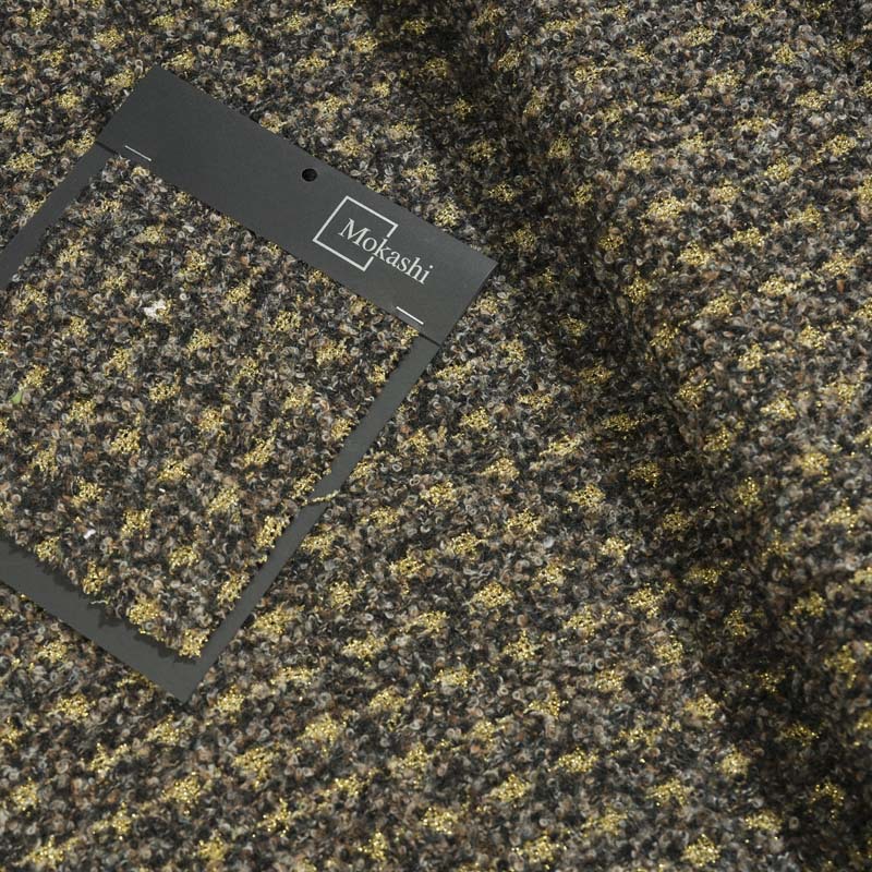 Mokashi autumn and winter chanel-style fabric creative bright silk woven suits, suits, hats, bags and accessories DIY fabric pic 3