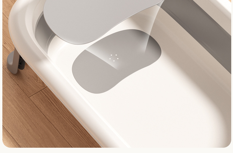 Xiaomuma baby bath tub, baby bath tub, foldable, sitting and lying, large household bath tub, one-piece delivery pic 30