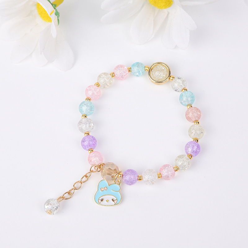 爆花水晶手链三丽欧系列少女韩版首饰库洛米朵闺蜜学生手串饰ins详情8