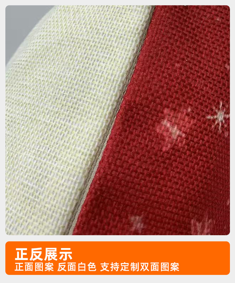 跨境亚马逊圣诞节氛围雪花亚麻抱枕印花家居布艺靠枕沙发装饰批发详情12