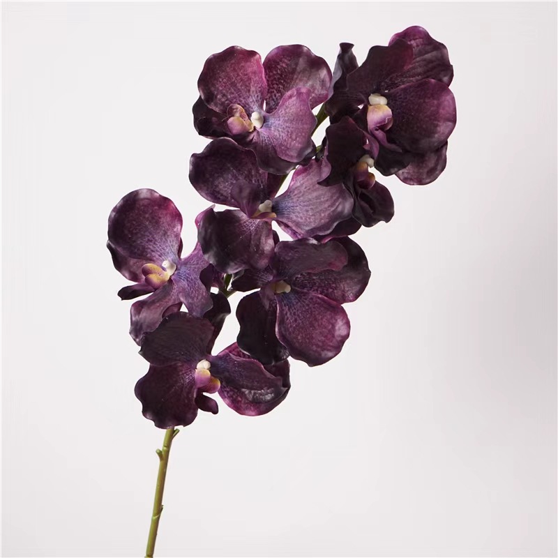 高品质仿真花手感万代兰婚庆家居装饰花软装插花胡姬兰胸花手捧花详情7