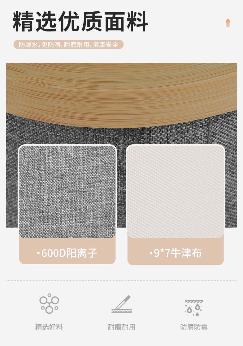 2025脏衣服收纳筐家用大容量洗衣篮双开可折叠牛津布脏衣篓置物筐详情8