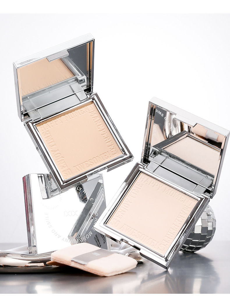 xixi Light Cream Soft Focus Powder Compact: Concealer, Oil Control, Touch-up, Setting, Waterproof and Non-smudging Dry and Wet Powder Compact pic 16
