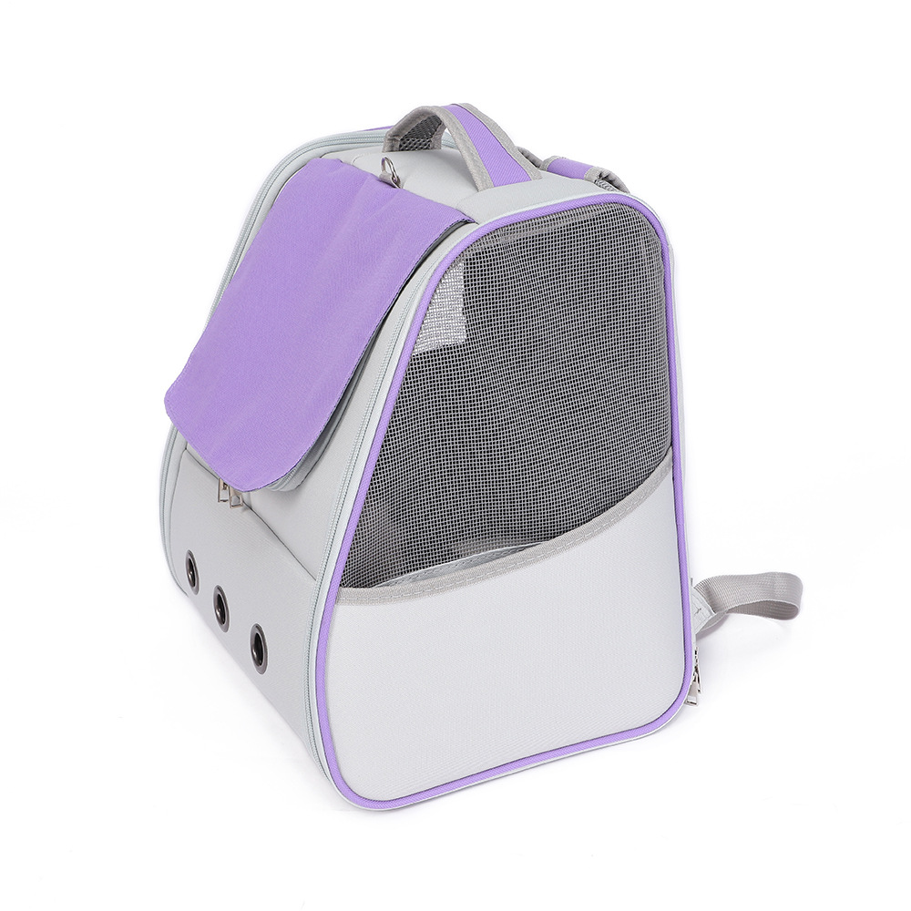 Rongka Pet Cross-border Cat Bag, convenient to carry when going out, double-shoulder family small dog travel cat bag, portable cat bag pic 12