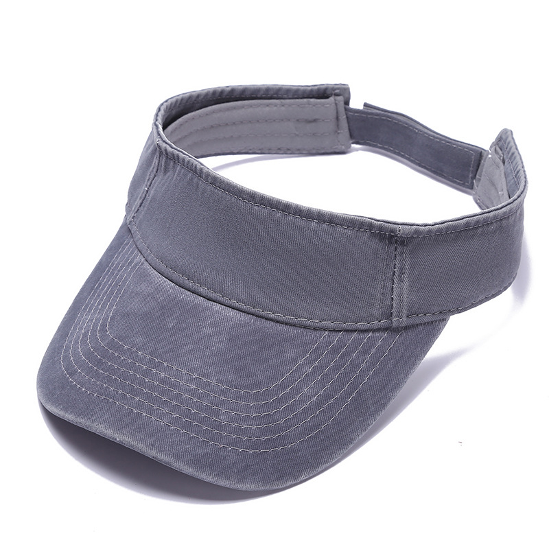 Cross-border in-stock personalized denim hollow top cap, casual solid color breathable buckle baseball cap, adjustable size pic 11