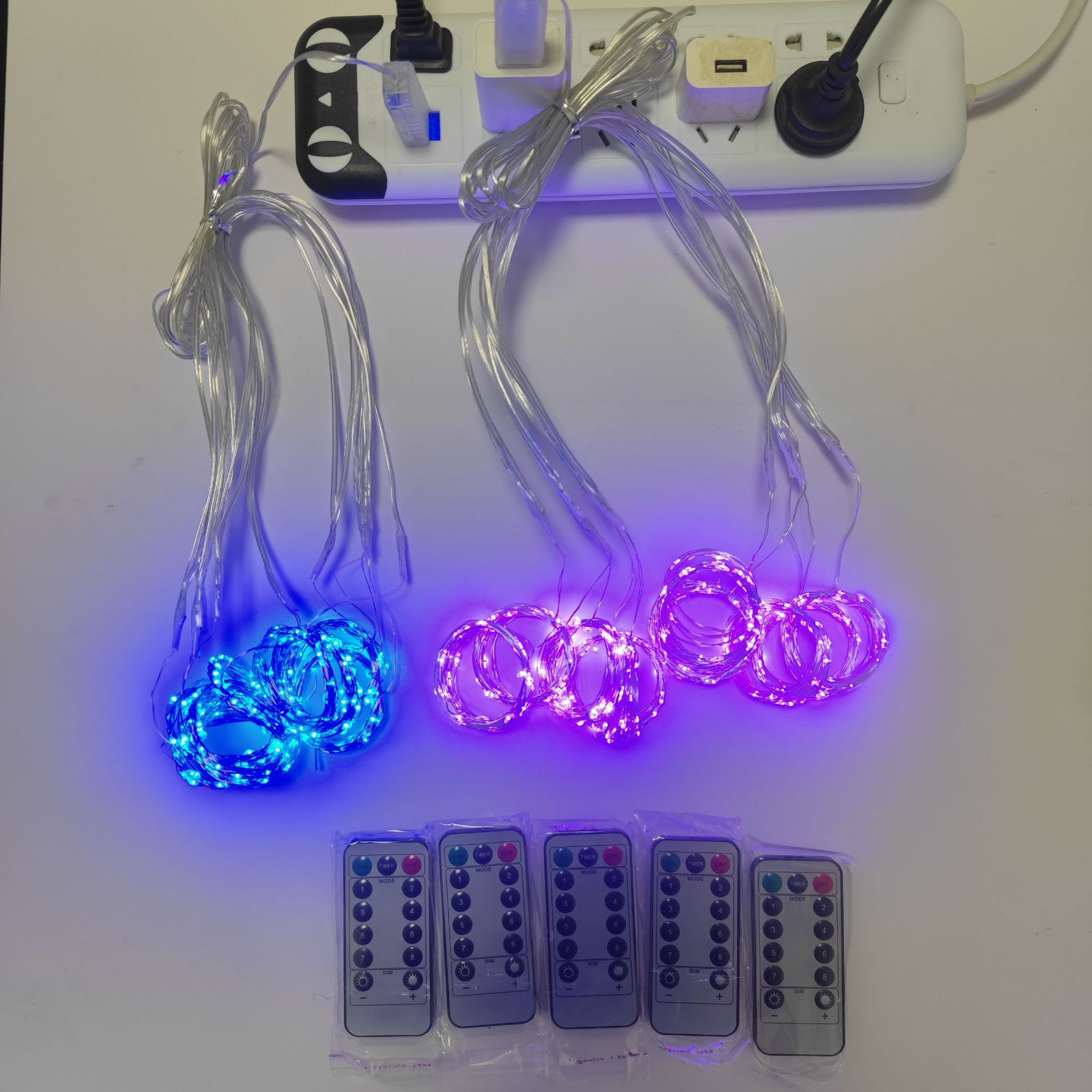 跨境亚马逊LED铜线灯窗帘灯串USB遥控3*3带挂钩圣诞婚庆卧室装饰详情13