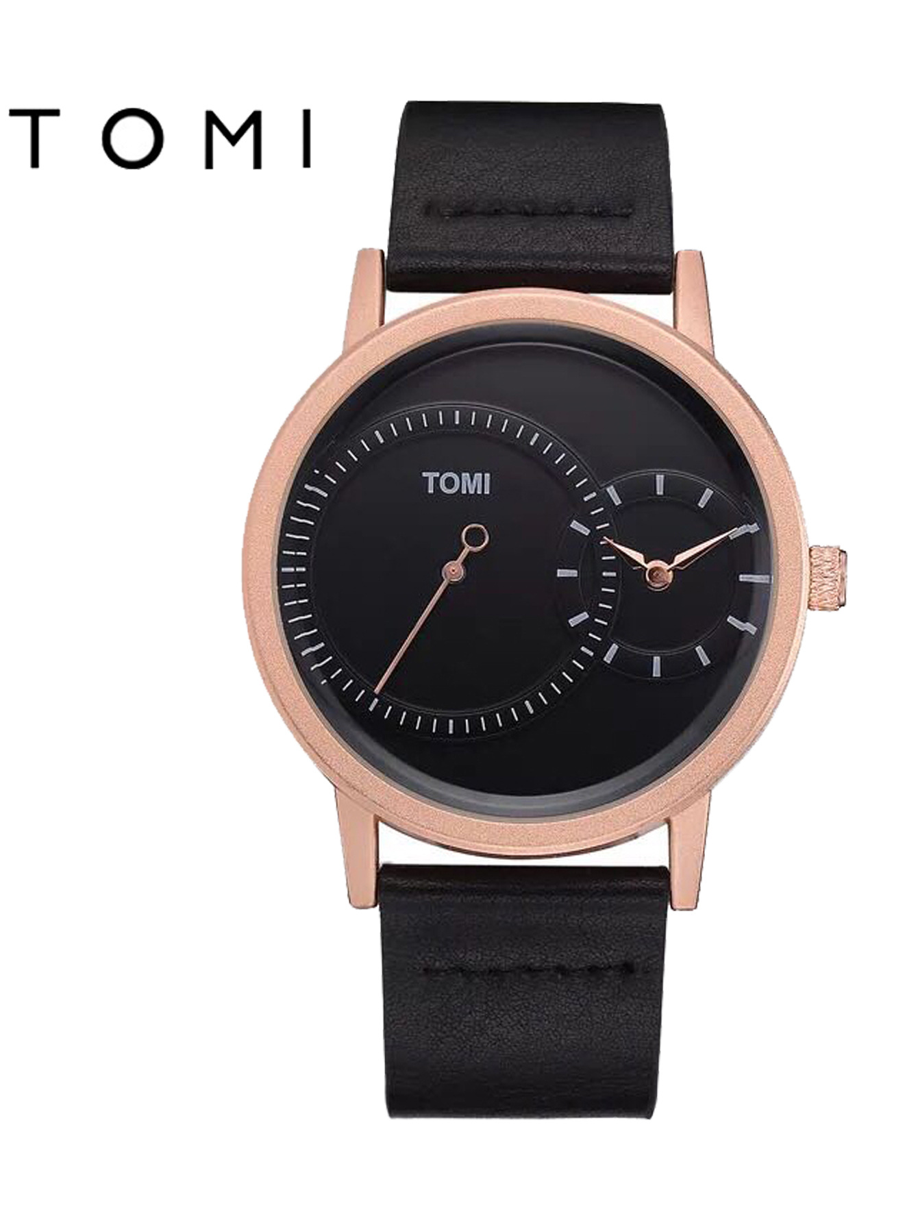 【厂家直供】TOMI特米两针半时尚简约手表男女创意原宿风石英腕表详情10