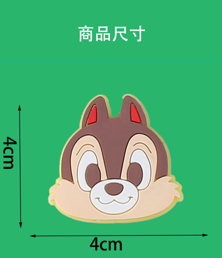 儿童少女专用PVC软胶卡通贴片发夹饰品 手机壳diy饰品配件 现货批发 徽章装饰可爱时尚详情6