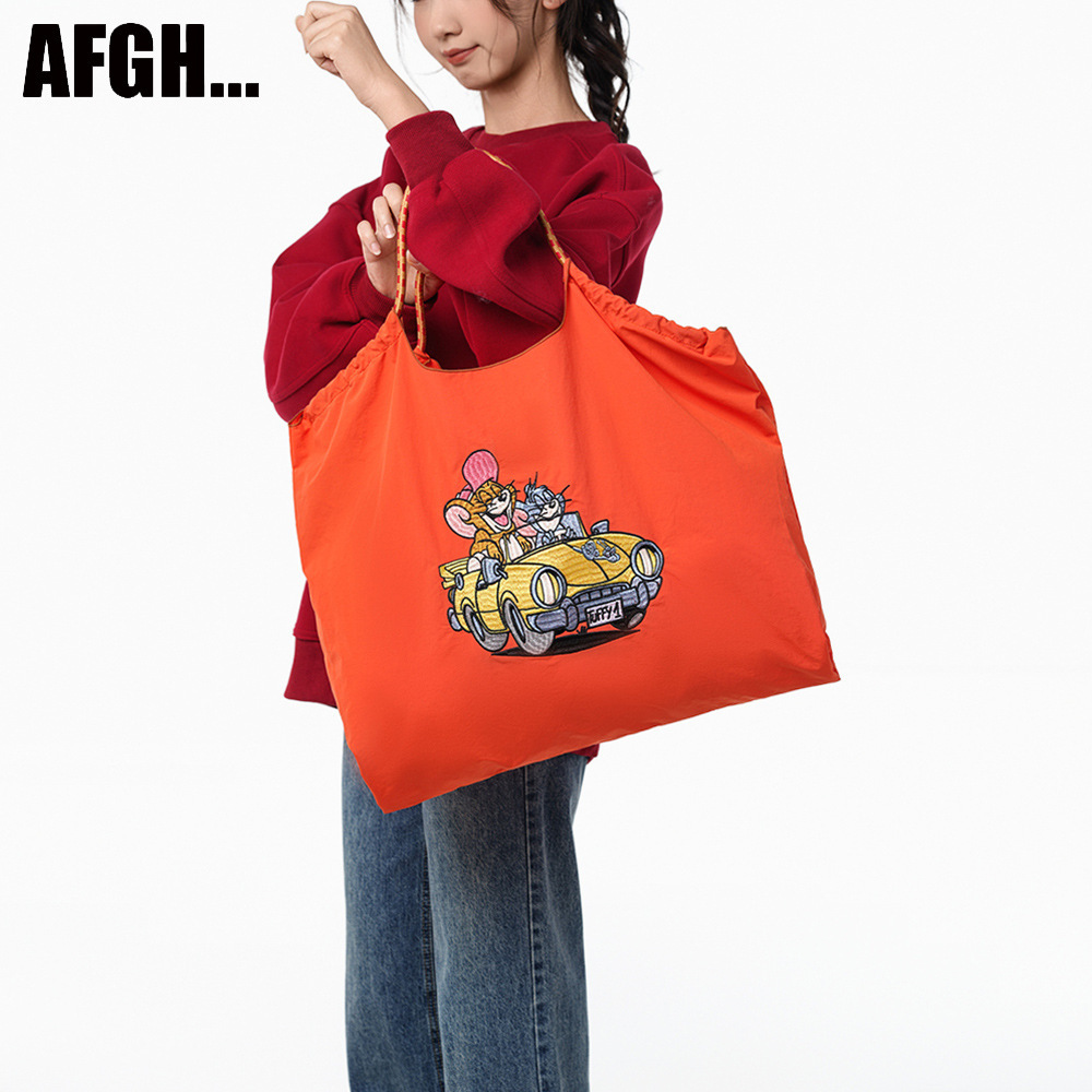 AFGH Warner officially authorized TomJerry embroidered shopping bag handbag, high-end car cat pic 7