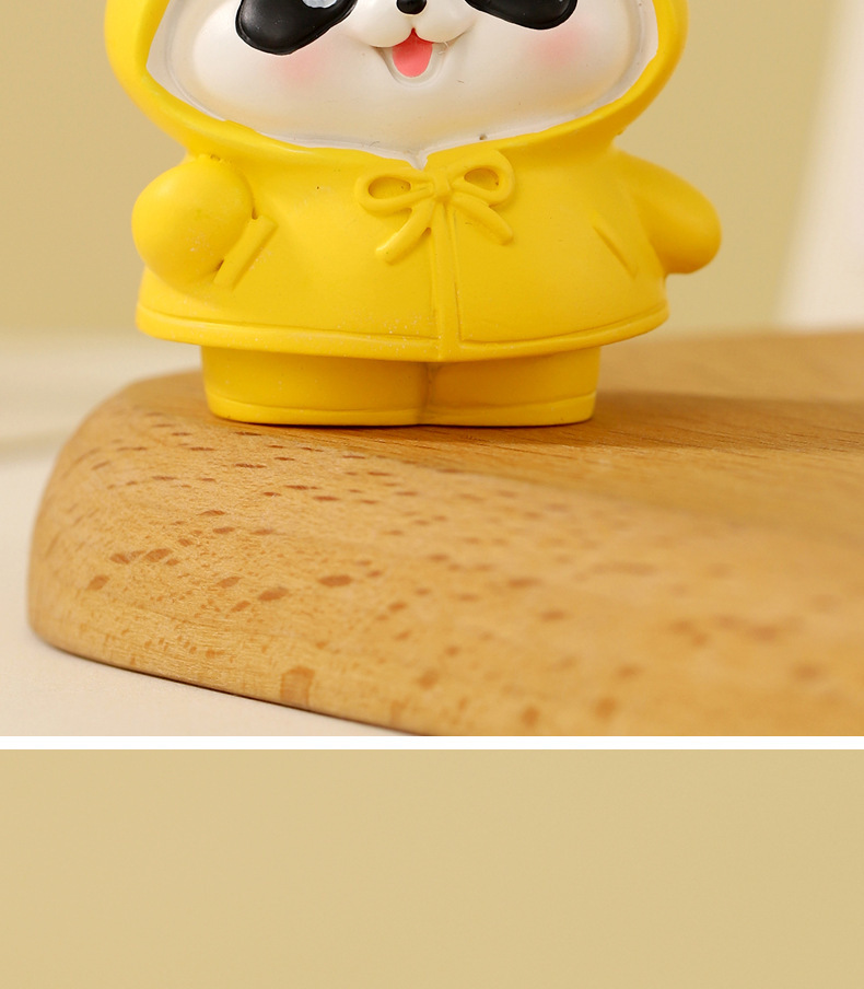 萌趣熊猫迷你摆件治愈系可爱办公室桌面装饰汽车内饰礼品批发工厂详情4