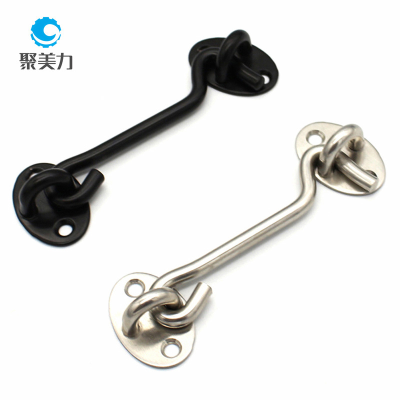 加厚不锈钢风钩黑色老式窗钩配件门窗挂钩扎钩搭钩风勾详情6