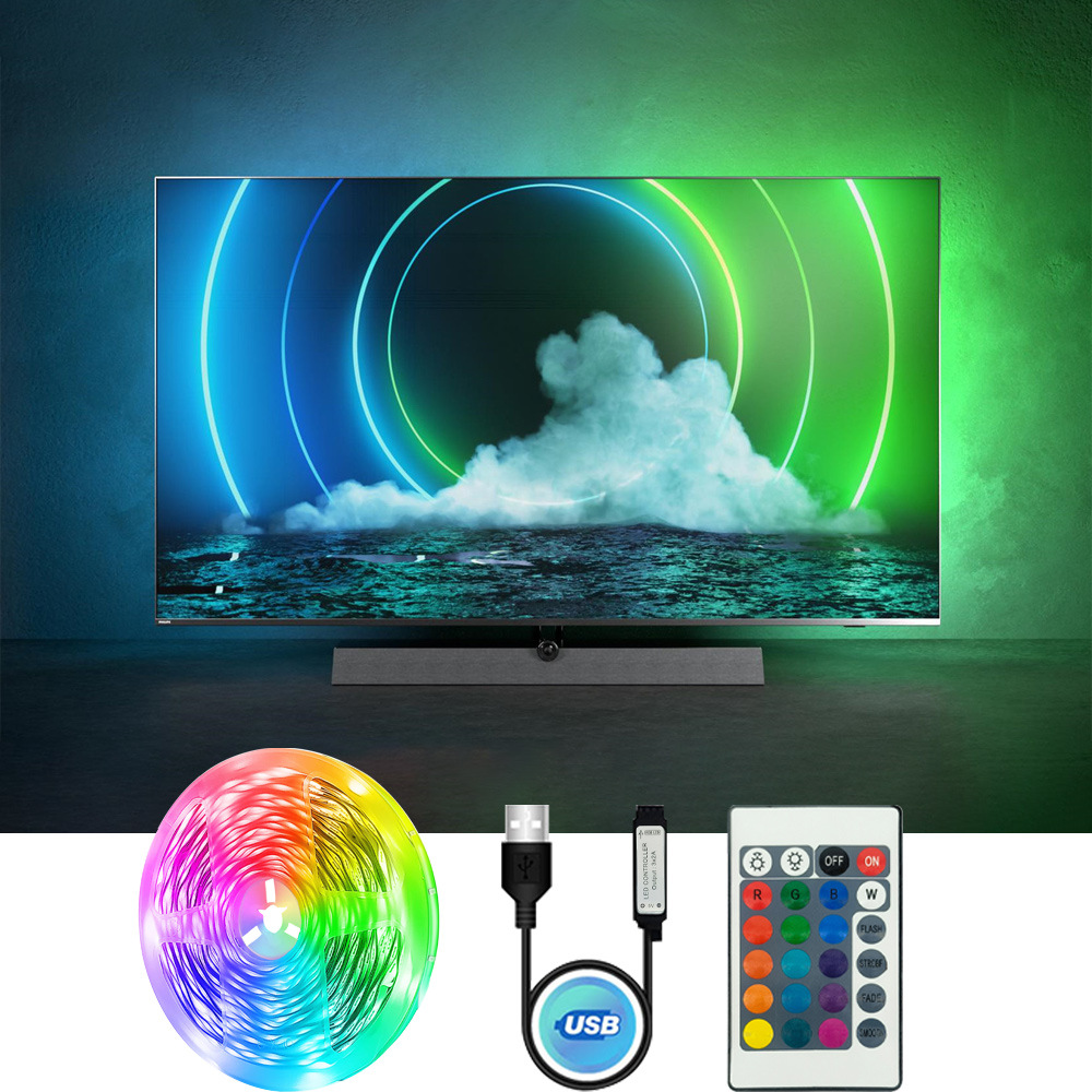 led灯带rgb低压灯带电竞桌面氛围5V蓝牙USB灯条电视机自粘裸板灯详情10