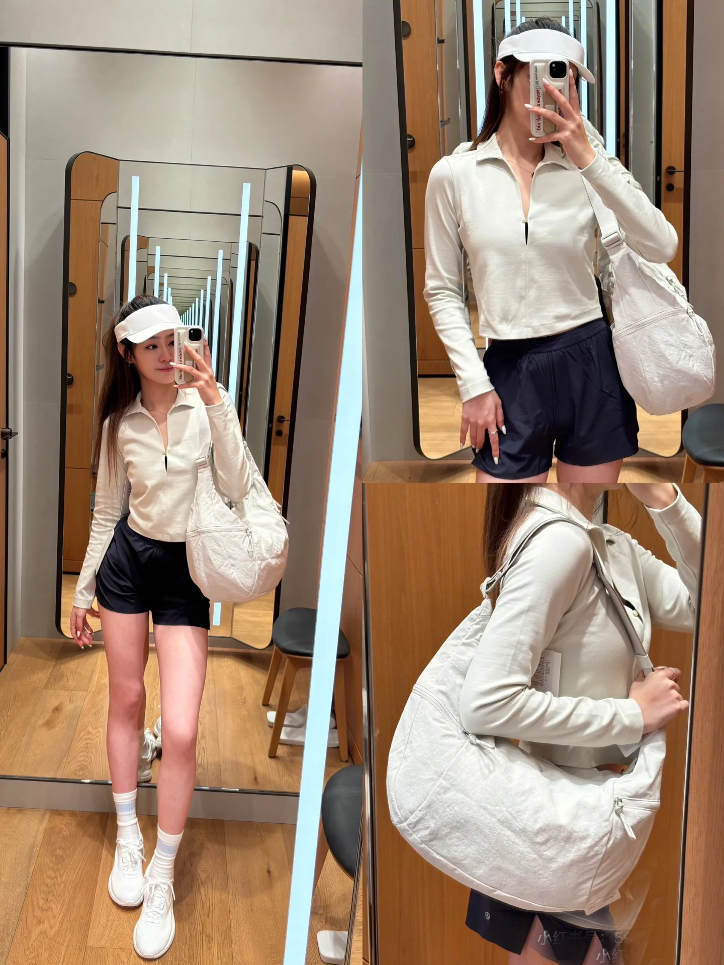 lululemon包大容量休闲百搭13L牛角包月牙包小众女士单肩斜挎包详情24