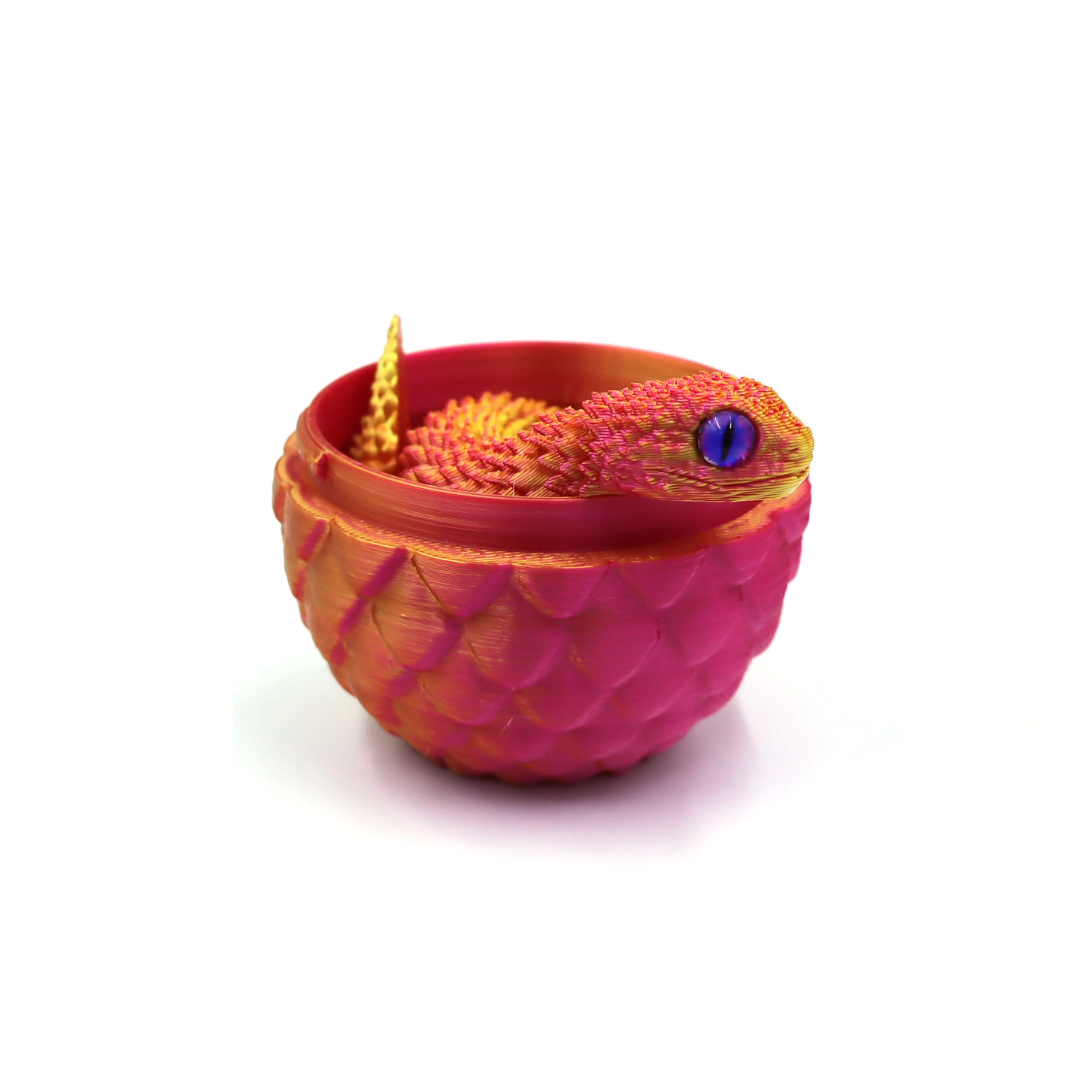 3d打印蝰蛇龙蛋套装跨境复活节爆款关节蛇儿童玩具摆摊礼物批发详情3