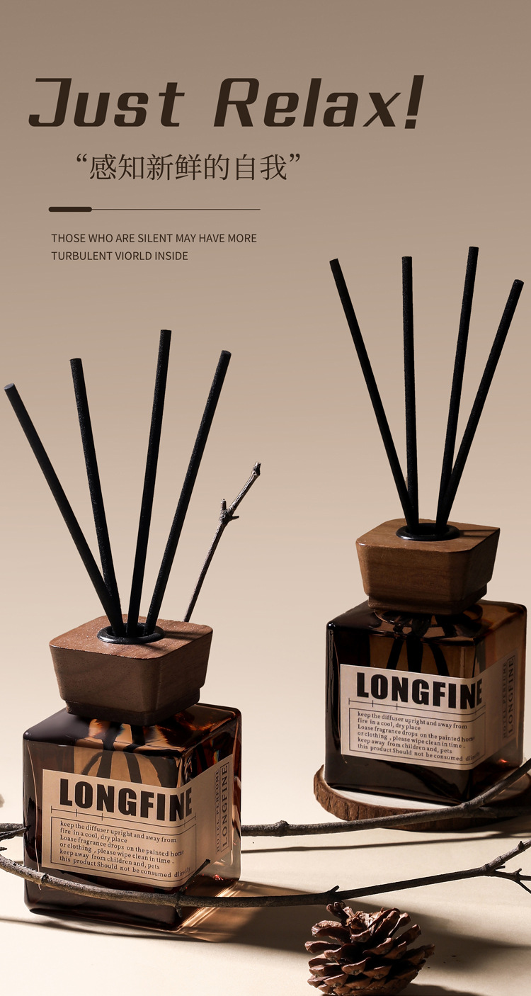 Flameless rattan aromatherapy, indoor hotel, home decoration, high-end fragrance, toilet, fresh deodorizing, diffuser aromatherapy pic 1