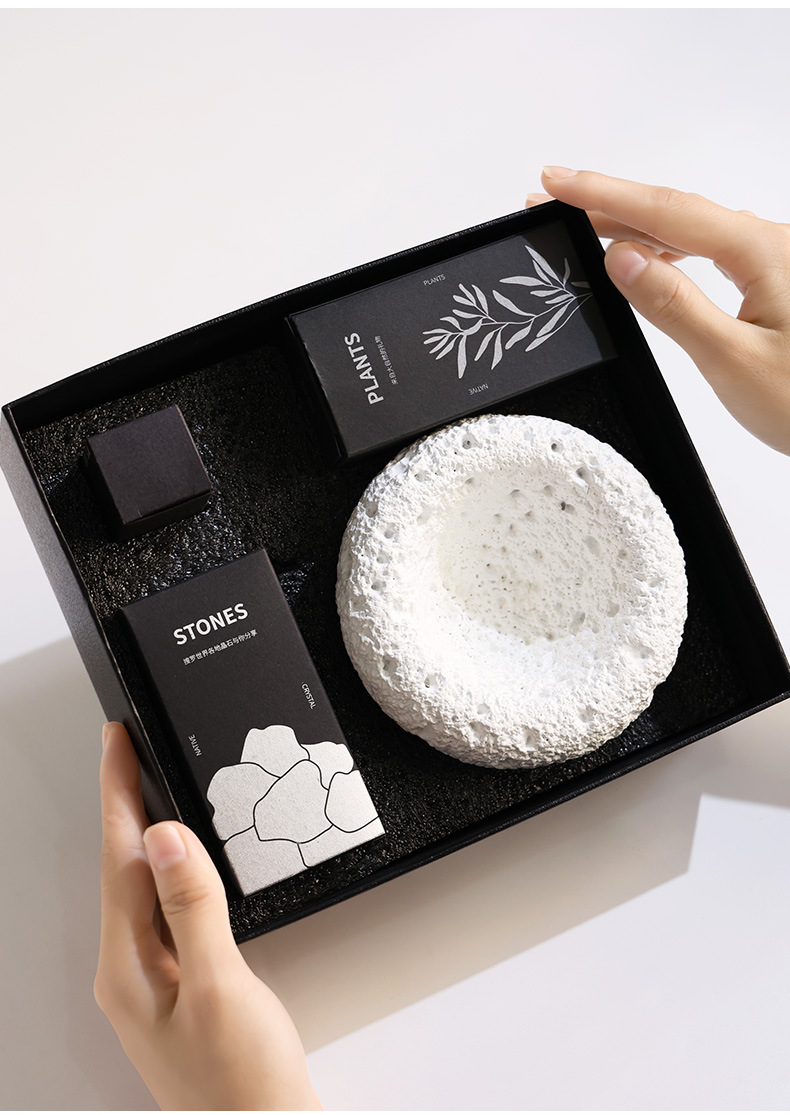 Four Seasons Aromatherapy Indoor Diffuser Stone Home Crystal Stone Gift Box, Hotel home Long-lasting Fragrance Decorative item as a souvenir gift pic 30