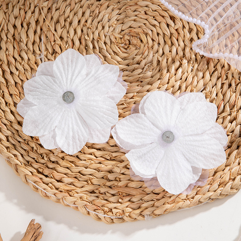 欧美跨境新款饰品 韩式蓬松大花朵耳环 高级绒布蕾丝多色耳饰套装详情21