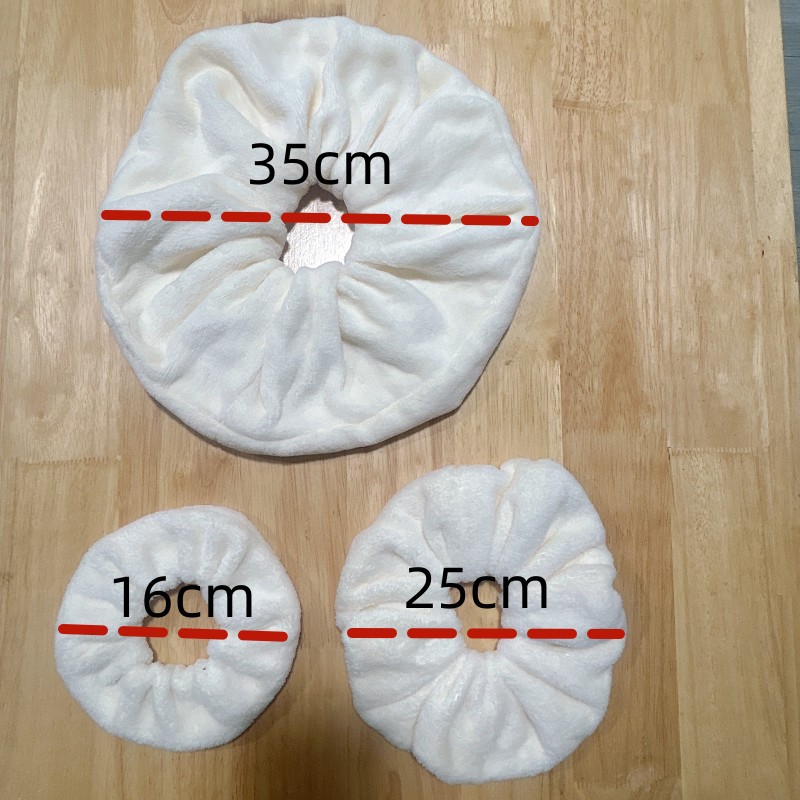 超大号干发毛巾发圈女强吸水毛绒发绳不伤发洗脸两用详情30