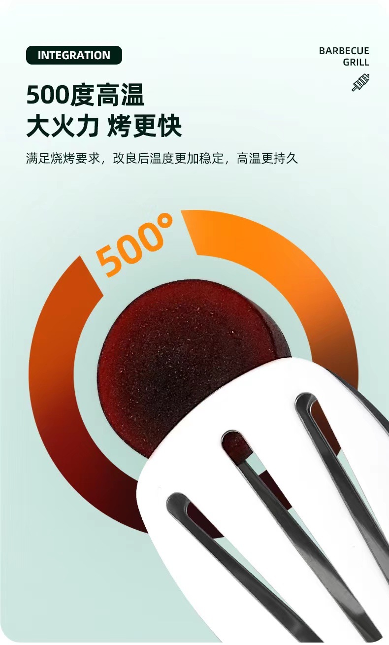 网红不锈钢一次性烧烤炉家用无烟碳烤烧烤炉子户外便携烧烤架批发详情7