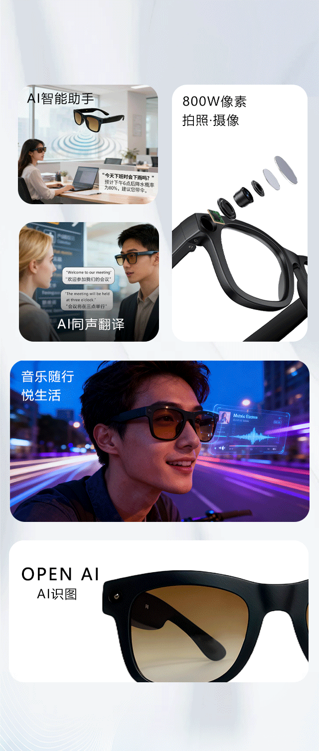 【2025 New Model 】 8-megapixel SZ2502 camera, anti-shake voice translation, all-object recognition AI smart eye pic 3