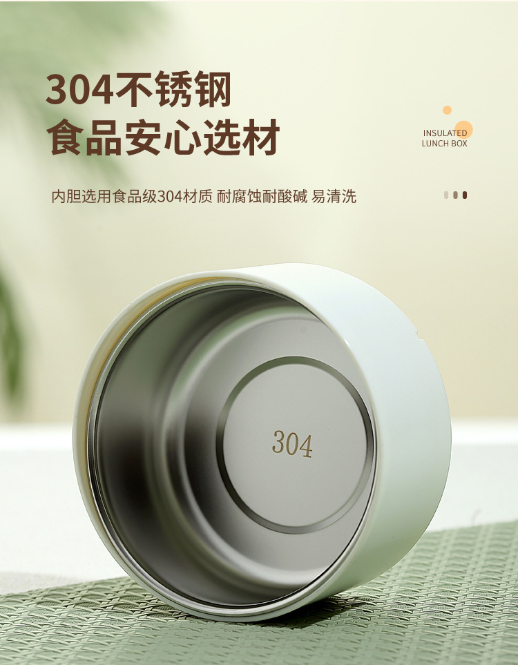 Double-layer student lunch box, microwave-safe heating bento box, office worker adult food-grade stainless steel lunch box pic 4