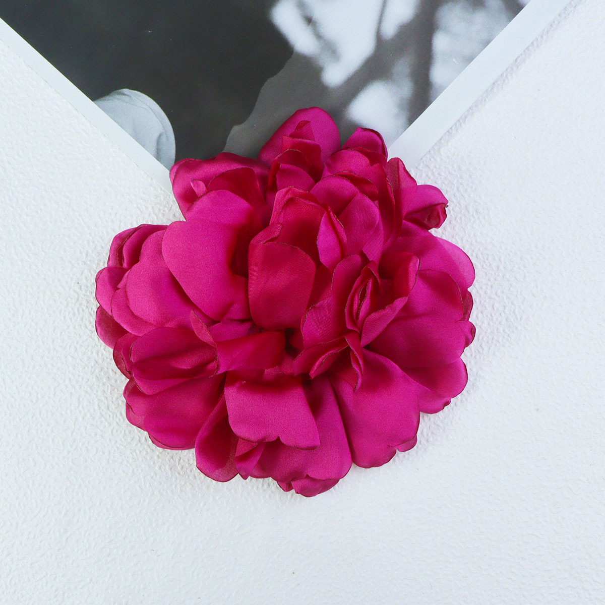 14cm缎面爱心花瓣手工diy发饰头饰配件辅料玫瑰花多层花瓣设计详情16